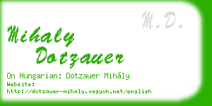 mihaly dotzauer business card